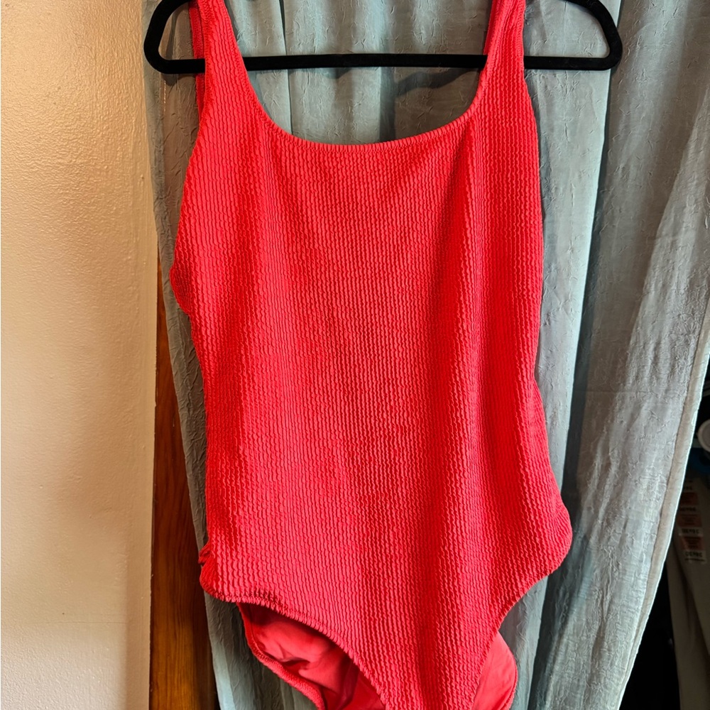Aerie Vibrant Coral One Piece Swimsuit